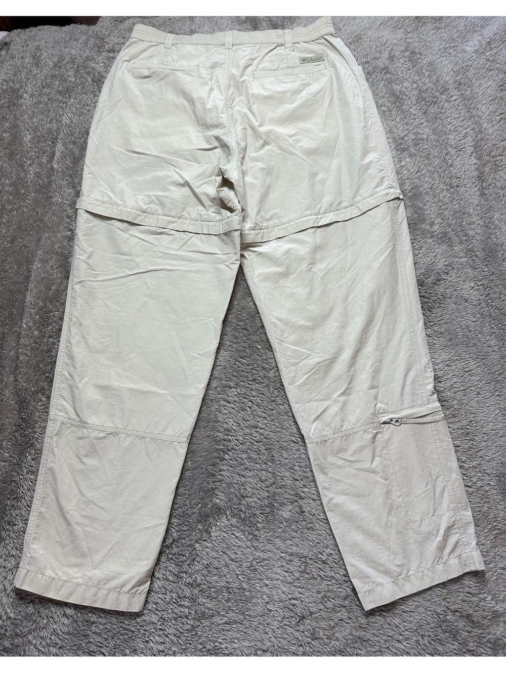 Columbia Khaki Tan Zip Off Convertible Pants To Shorts Gorpcore Women's 16R
